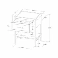 Warwick End Table with Drawer - Threshold™ White -Side Tables Sales unnamed file 1006