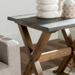 Set of 2 Xavier Farmhouse Trestle Leg Distressed Side Tables - Saracina Home Rustic Oak/white Wash 15 Set of 2 Xavier Farmhouse Trestle Leg Distressed Side Tables - Saracina Home Rustic Oak/white Wash -Side Tables Sales unnamed file 101