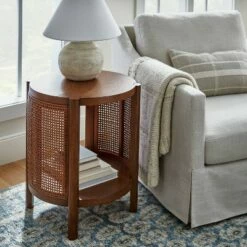 Threshold Designed W/Studio McGee Portola Hills Woven Accent Table - Threshold™ designed with Studio McGee Natural