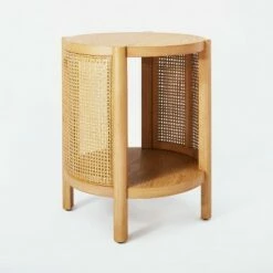 Threshold Designed W/Studio McGee Portola Hills Woven Accent Table - Threshold™ designed with Studio McGee Natural -Side Tables Sales unnamed file 1017