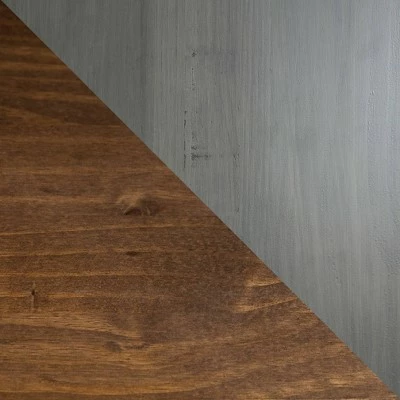 Set of 2 Xavier Farmhouse Trestle Leg Distressed Side Tables - Saracina Home Rustic Oak/white Wash 6 Set of 2 Xavier Farmhouse Trestle Leg Distressed Side Tables - Saracina Home Rustic Oak/white Wash - Image 4