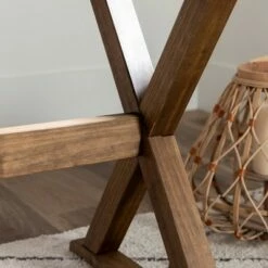 Set of 2 Xavier Farmhouse Trestle Leg Distressed Side Tables - Saracina Home Rustic Oak/white Wash 17 Set of 2 Xavier Farmhouse Trestle Leg Distressed Side Tables - Saracina Home Rustic Oak/white Wash -Side Tables Sales unnamed file 103