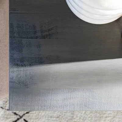 Set of 2 Xavier Farmhouse Trestle Leg Distressed Side Tables - Saracina Home Rustic Oak/white Wash 8 Set of 2 Xavier Farmhouse Trestle Leg Distressed Side Tables - Saracina Home Rustic Oak/white Wash - Image 6