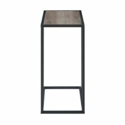 23" Modern Rectangle Two-Tone C Side Table with Metal Base - Saracina Home Faux Marble Gold -Side Tables Sales unnamed file 1053