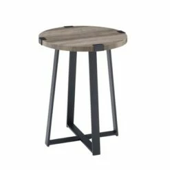 Wrightson Urban Industrial Faux Wrap Leg Round Side Table - Saracina Home Gray Wash 17 Wrightson Urban Industrial Faux Wrap Leg Round Side Table - Saracina Home Gray Wash -Side Tables Sales unnamed file 1085