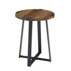 Wrightson Urban Industrial Faux Wrap Leg Round Side Table - Saracina Home Gray Wash 18 Wrightson Urban Industrial Faux Wrap Leg Round Side Table - Saracina Home Gray Wash -Side Tables Sales unnamed file 1086