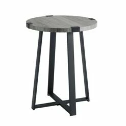 Wrightson Urban Industrial Faux Wrap Leg Round Side Table - Saracina Home Gray Wash 20 Wrightson Urban Industrial Faux Wrap Leg Round Side Table - Saracina Home Gray Wash -Side Tables Sales unnamed file 1088