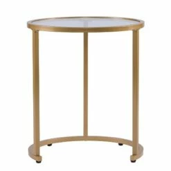 Set of 2 Emma Glam Nesting Side Table Gold - Aiden Lane