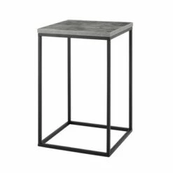 Owen Urban Open Box Frame Side Table - Saracina Home Dark Walnut -Side Tables Sales unnamed file 1104
