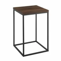 Owen Urban Open Box Frame Side Table - Saracina Home Dark Walnut -Side Tables Sales unnamed file 1106