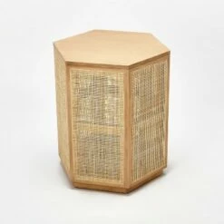 Threshold Designed W/Studio McGee Lomita Rattan Accent Table Natural - Threshold™ designed with Studio McGee -Side Tables Sales unnamed file 1109