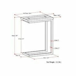 Rhonda C Side Table - WyndenHall Birch -Side Tables Sales unnamed file 1120
