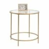 Sauder International Lux Side Table - Satin Gold -Side Tables Sales unnamed file 1141