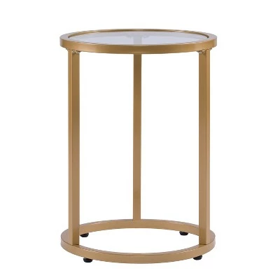 Set of 2 Emma Glam Nesting Side Table Gold - Aiden Lane 9 Set of 2 Emma Glam Nesting Side Table Gold - Aiden Lane - Image 7
