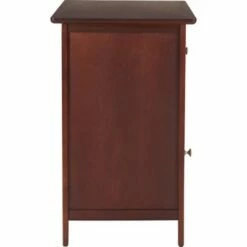 Alcott Side Table with Single Drawer and Storage Cabinet - ClickDecor Light Brown -Side Tables Sales unnamed file 1161