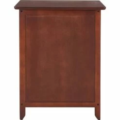 Alcott Side Table with Single Drawer and Storage Cabinet - ClickDecor Light Brown -Side Tables Sales unnamed file 1162