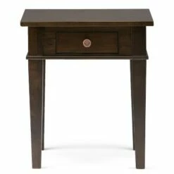 18" Sterling Solid Wood Contemporary End Table - Wyndenhall Dark Tobacco Brown 14 18" Sterling Solid Wood Contemporary End Table - Wyndenhall Dark Tobacco Brown -Side Tables Sales unnamed file 1169