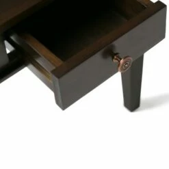 18" Sterling Solid Wood Contemporary End Table - Wyndenhall Dark Tobacco Brown 17 18" Sterling Solid Wood Contemporary End Table - Wyndenhall Dark Tobacco Brown -Side Tables Sales unnamed file 1172