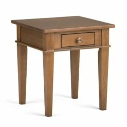 18" Sterling Solid Wood Contemporary End Table - Wyndenhall Dark Tobacco Brown 21 18" Sterling Solid Wood Contemporary End Table - Wyndenhall Dark Tobacco Brown -Side Tables Sales unnamed file 1176
