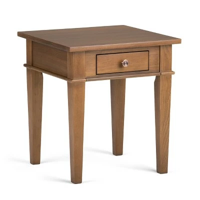 18" Sterling Solid Wood Contemporary End Table - Wyndenhall Dark Tobacco Brown 12 18" Sterling Solid Wood Contemporary End Table - Wyndenhall Dark Tobacco Brown - Image 10