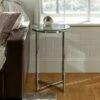 Set of 2 Vivian Glam X Leg Round Side Tables Glass/Chrome - Saracina Home -Side Tables Sales unnamed file 118