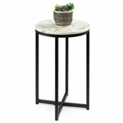 Best Choice Products 16in Faux Marble Modern Round Living Room Accent Side Table w/ Metal Frame -Side Tables Sales unnamed file 1258