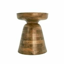 19" Wood Side Table Brown - Sagebrook Home