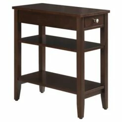 American Heritage 3 Tier End Table with Drawer - Breighton Home Dark Gray Wirebrush 24 American Heritage 3 Tier End Table with Drawer - Breighton Home Dark Gray Wirebrush -Side Tables Sales unnamed file 1281