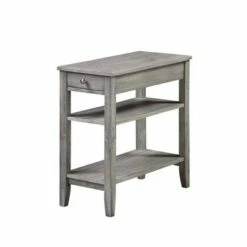 American Heritage 3 Tier End Table with Drawer - Breighton Home Dark Gray Wirebrush 34 American Heritage 3 Tier End Table with Drawer - Breighton Home Dark Gray Wirebrush -Side Tables Sales unnamed file 1291