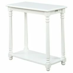 Breighton Home French Country Regent Table- Convenience Concepts White -Side Tables Sales unnamed file 1308