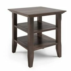 19" Normandy End Table - Wyndenhall Distressed Gray -Side Tables Sales unnamed file 1347