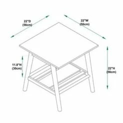 Charlotte End Table Brown - Linon -Side Tables Sales unnamed file 1391