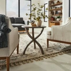 Threshold Designed W/Studio McGee Mesa Verde Wood Curved Leg Accent Table - Threshold™ designed with Studio McGee Natural