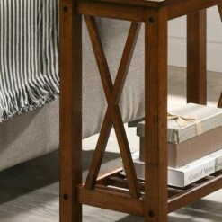 Pluff 1 Shelf Side Table - HOMES: Inside + Out Brown -Side Tables Sales unnamed file 1407