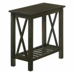 Pluff 1 Shelf Side Table - HOMES: Inside + Out Brown -Side Tables Sales unnamed file 1411