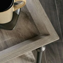 Canal Street Decorative Side Table with Metal Frame - Northern Oak Finish - Sauder -Side Tables Sales unnamed file 1413