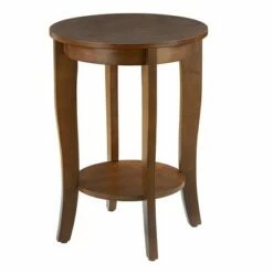 American Heritage Round End Table - Breighton Home Gray -Side Tables Sales unnamed file 1432