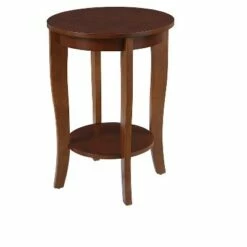 American Heritage Round End Table - Breighton Home Gray -Side Tables Sales unnamed file 1433