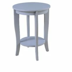 American Heritage Round End Table - Breighton Home Gray -Side Tables Sales unnamed file 1434