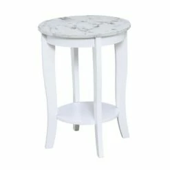 American Heritage Round End Table - Breighton Home Gray -Side Tables Sales unnamed file 1436