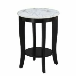 American Heritage Round End Table - Breighton Home Gray -Side Tables Sales unnamed file 1437