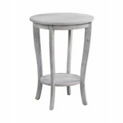 American Heritage Round End Table - Breighton Home Gray -Side Tables Sales unnamed file 1443
