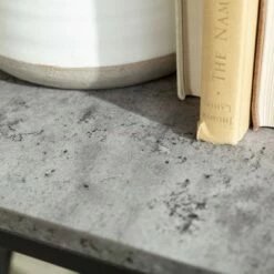 Lina Modern Geometric Square Side Table - Saracina Home Slate Gray -Side Tables Sales unnamed file 1456