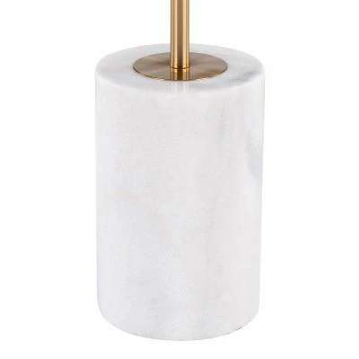 Symbol Contemporary Side Table - LumiSource Marble/nickel/glass Black/nickel/clear 4 Symbol Contemporary Side Table - LumiSource Marble/nickel/glass Black/nickel/clear - Image 2