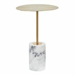 Symbol Contemporary Side Table - LumiSource Marble/nickel/glass Black/nickel/clear 23 Symbol Contemporary Side Table - LumiSource Marble/nickel/glass Black/nickel/clear -Side Tables Sales unnamed file 1475