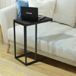 Costway Coffee Tray Sofa Side End Table Ottoman Couch Console Stand TV Lap Snack Black 12 Costway Coffee Tray Sofa Side End Table Ottoman Couch Console Stand TV Lap Snack Black -Side Tables Sales unnamed file 1500