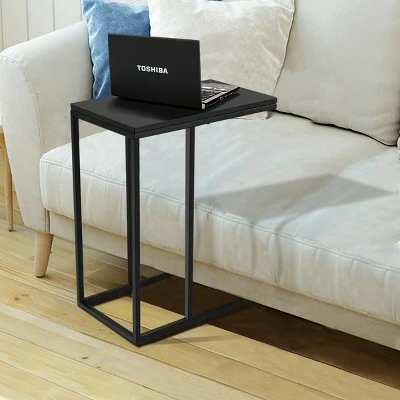 Costway Coffee Tray Sofa Side End Table Ottoman Couch Console Stand TV Lap Snack Black 5 Costway Coffee Tray Sofa Side End Table Ottoman Couch Console Stand TV Lap Snack Black - Image 3