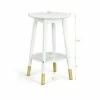 Costway Round End Table with Storage Shelf Home Decor Accent Side Table White 1 Costway Round End Table with Storage Shelf Home Decor Accent Side Table White -Side Tables Sales unnamed file 1520