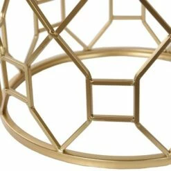 Set of 2 Round Marble Side Tables - Gold - Stylecraft -Side Tables Sales unnamed file 153
