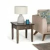Stratford Solid Wood End Table - Wyndenhall Tobacco Brown